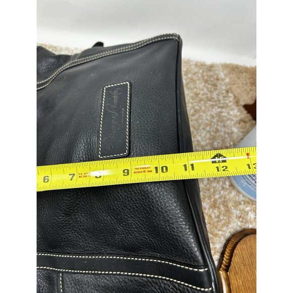 Vintage Dooney & Bourke Kristen Large Black Pebble Leather Shoulder Tote Bag - Picture 7 of 14